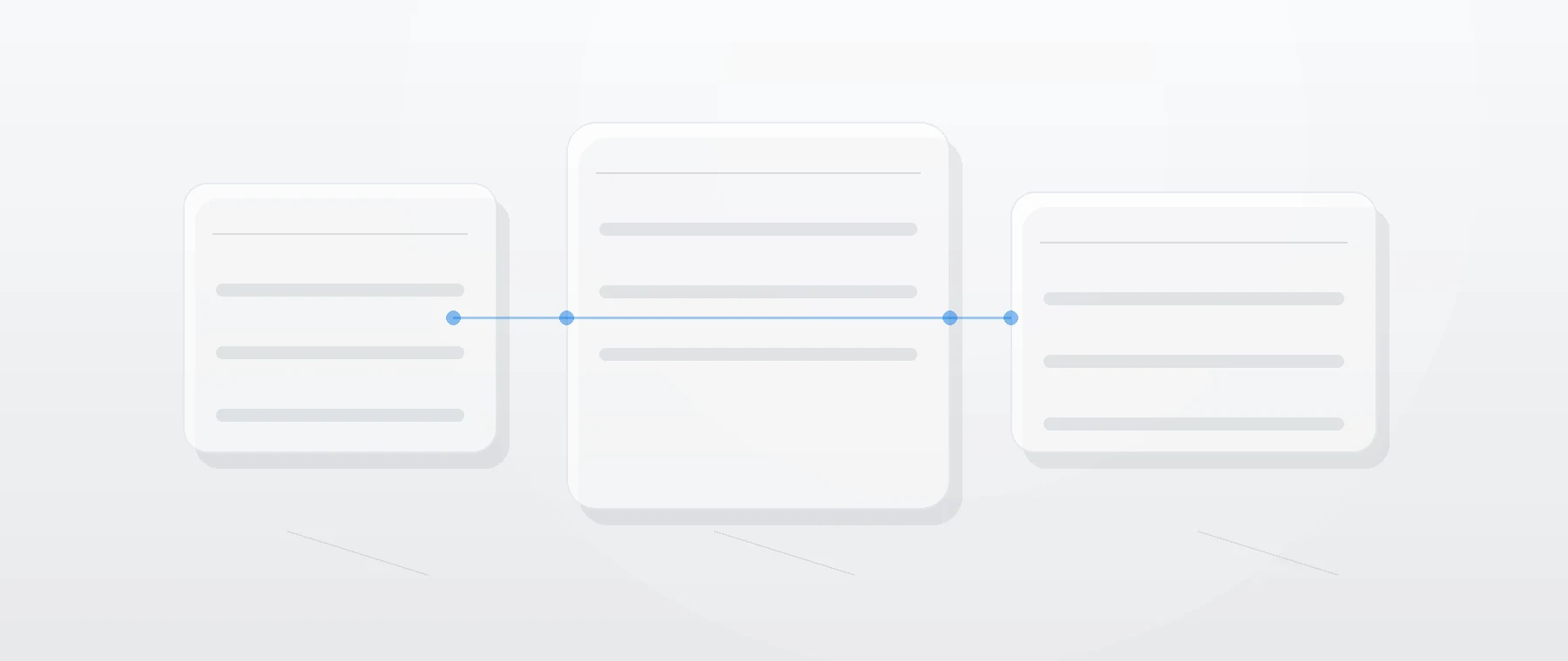 Abstract workflow automation visual for Microsoft 365, operations and AI workflows